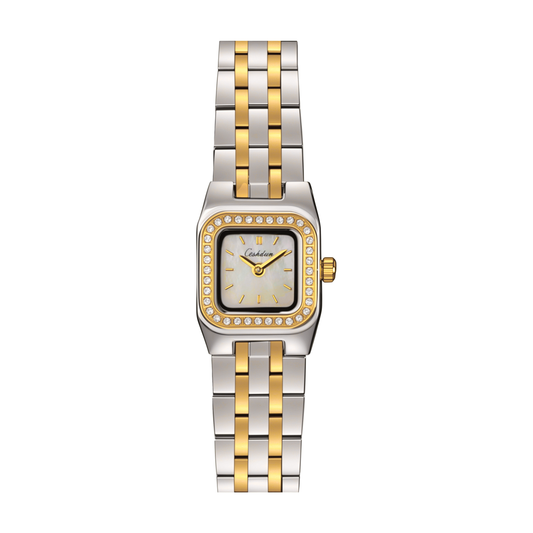 Carlie Mini Two-Hand Gold Silver-Tone Stainless Steel Watch Carlie