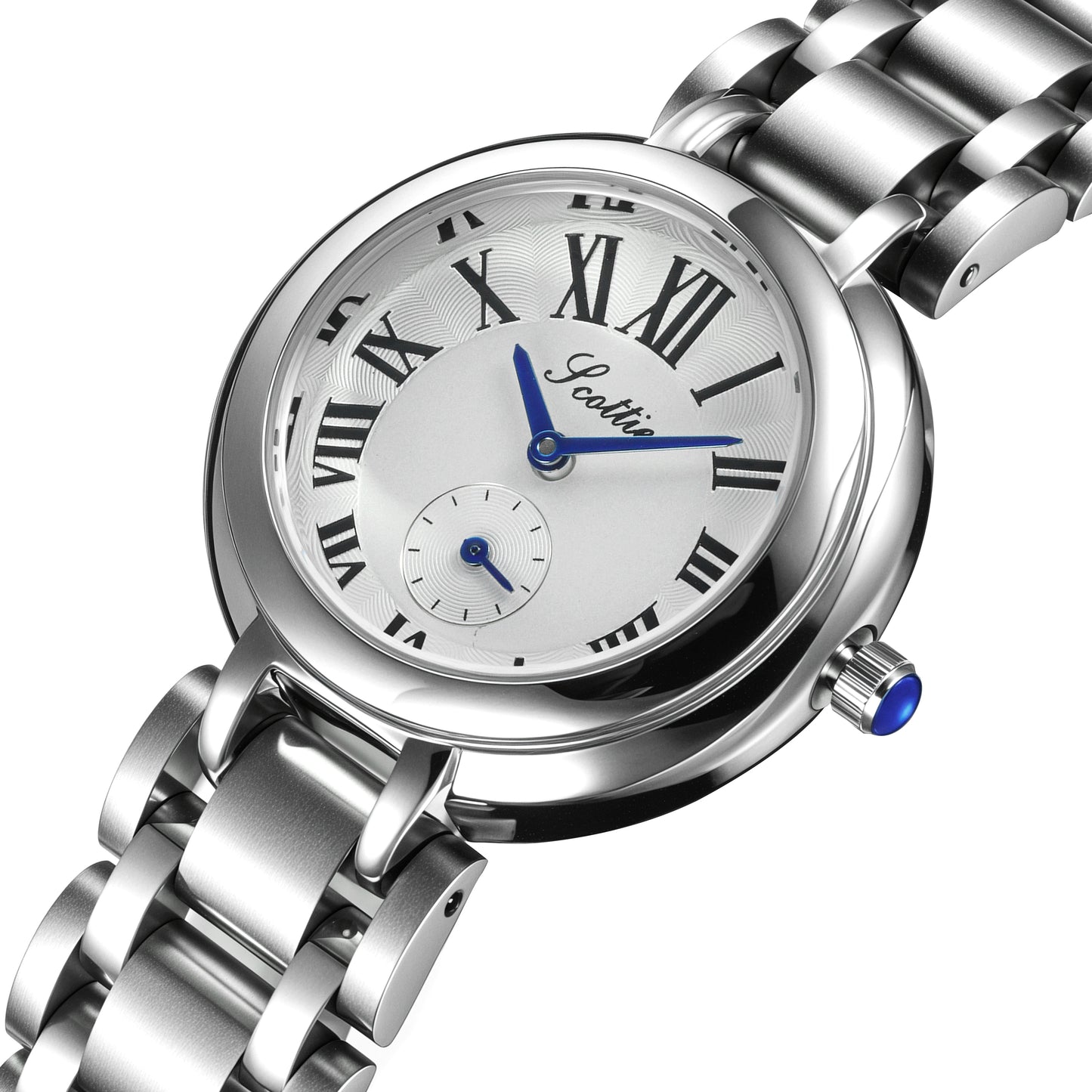 Jacqueline Three-Hand Date Stainless Steel Watch