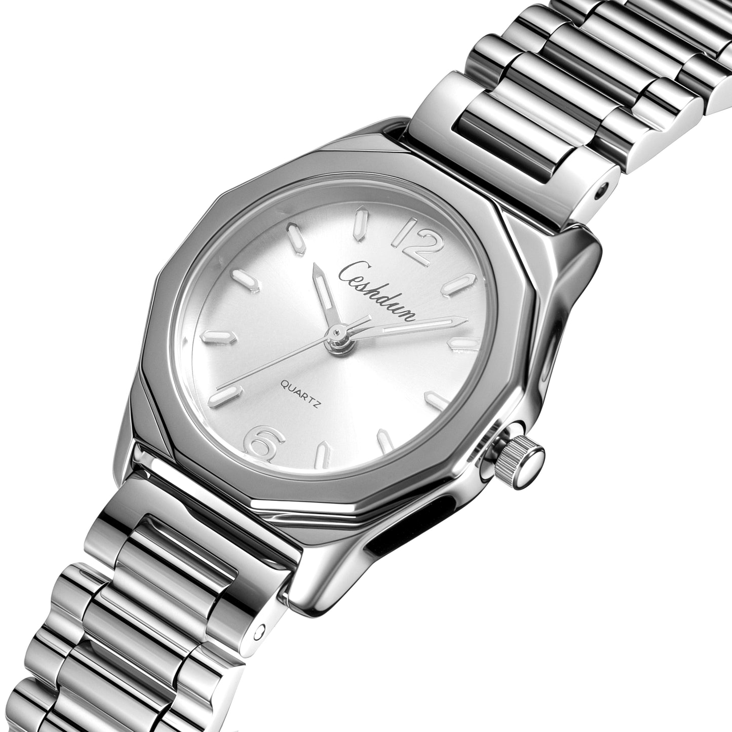 White Silver Bracelet Watch