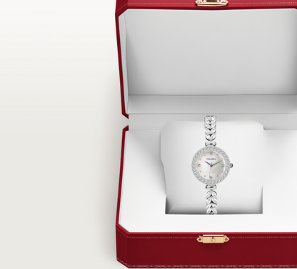 Carlie Three-Hand Silver Stainless White Mother Of Pearl Watch