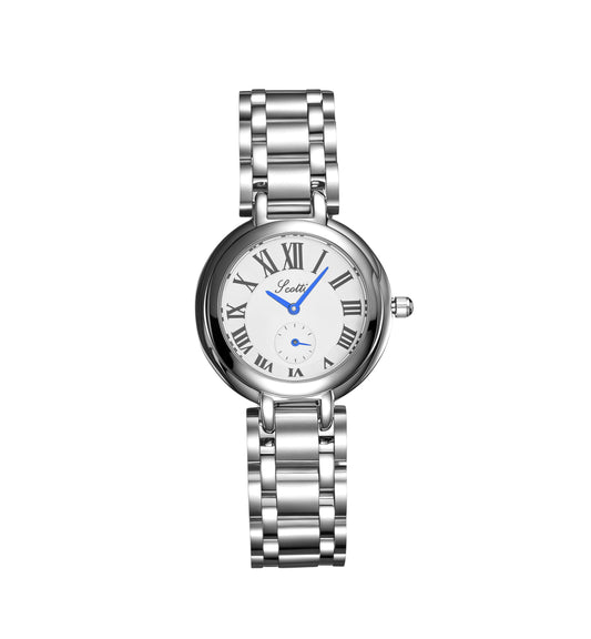 Jacqueline Three-Hand Date Stainless Steel Watch