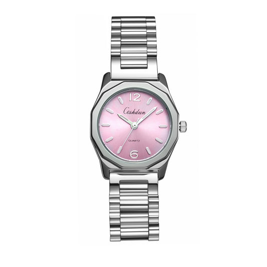 Starlight Color Pink & Silver Bracelet Watch